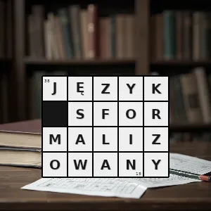 Rozwiązanie krzyżówki: w logice język spełniający określone postulaty efektywności odwołujący się wyłącznie do formy rozumiany jako dowolny niepusty zbiór skończonych ciągów - język sformalizowany | hasła, synonimy i podpowiedzi Hasło krzyżówkowe w logice język spełniający określone postulaty efektywności odwołujący się wyłącznie do formy rozumiany jako dowolny niepusty zbiór skończonych ciągów - język sformalizowany – rozwiązanie, synonimy, podpowiedzi i definicje krzyżówkowe